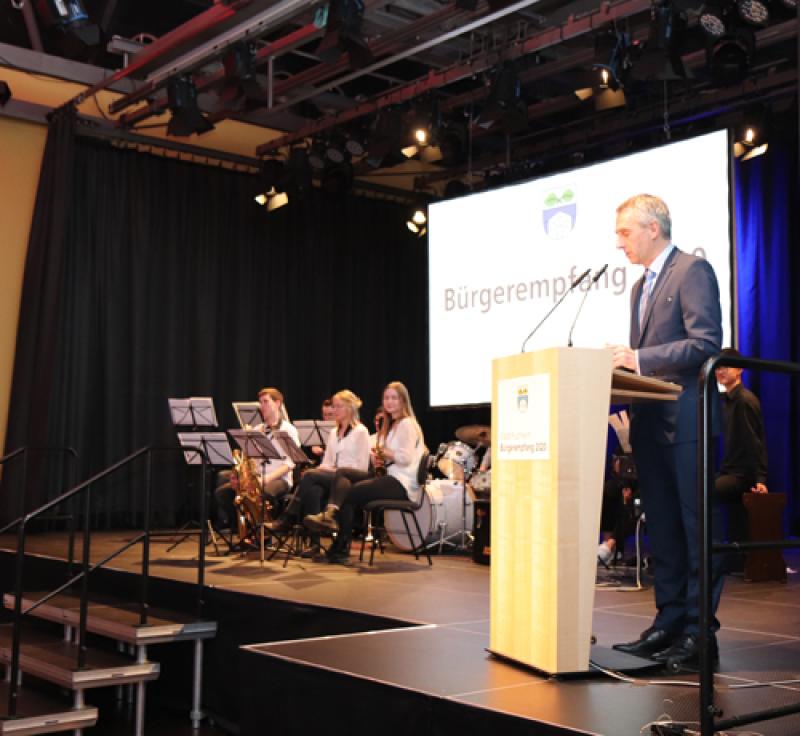 Erster Bürgermeister Norbert Seidl auf dem Bürgerempfang 2020
